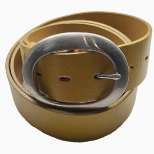 Opasek dámský kožený PENNY BELTS 40 mm žlutý