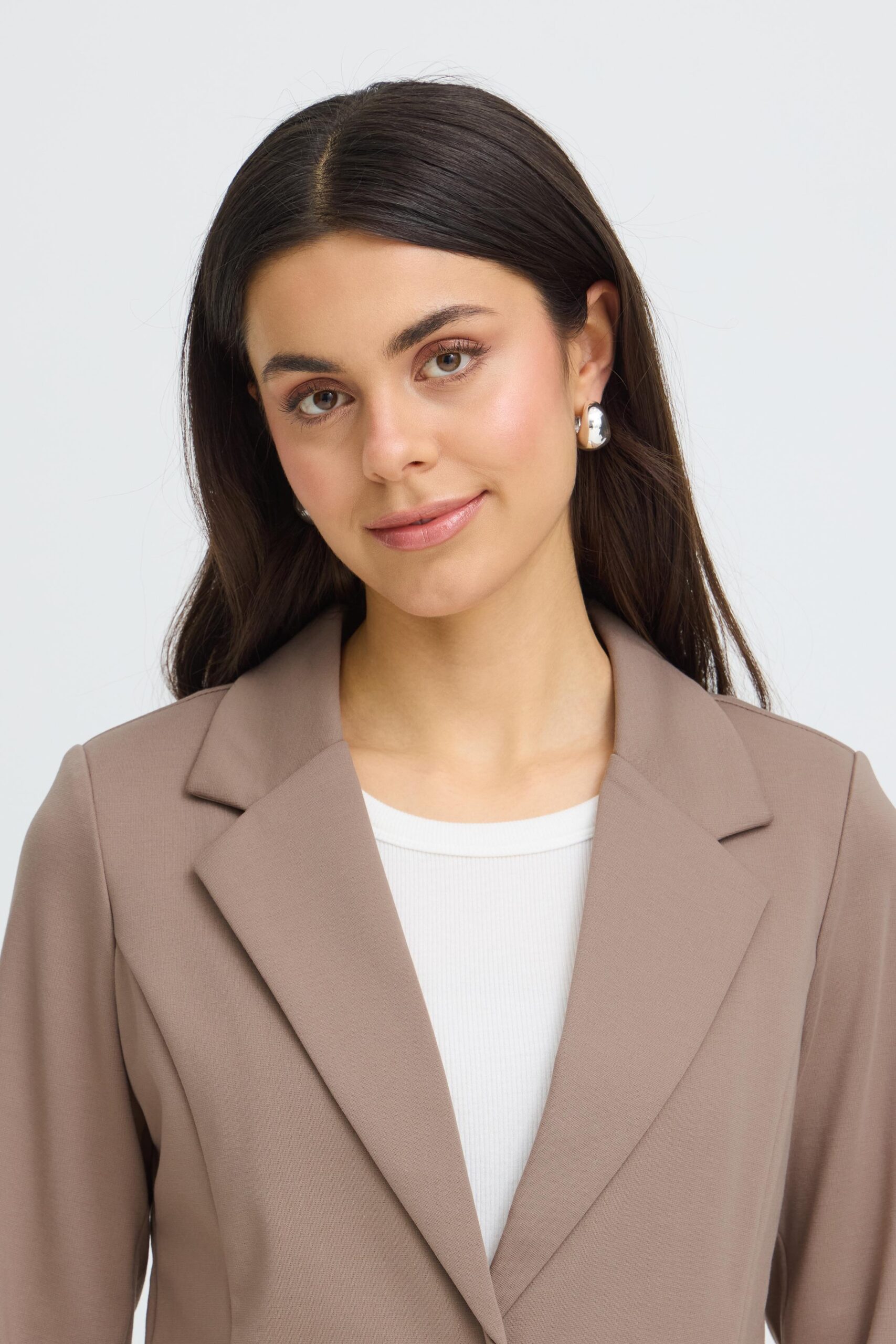 Blazer Fransa 20604689-107807 hnědé barvy 3/4 rukáv - Obrázek 5