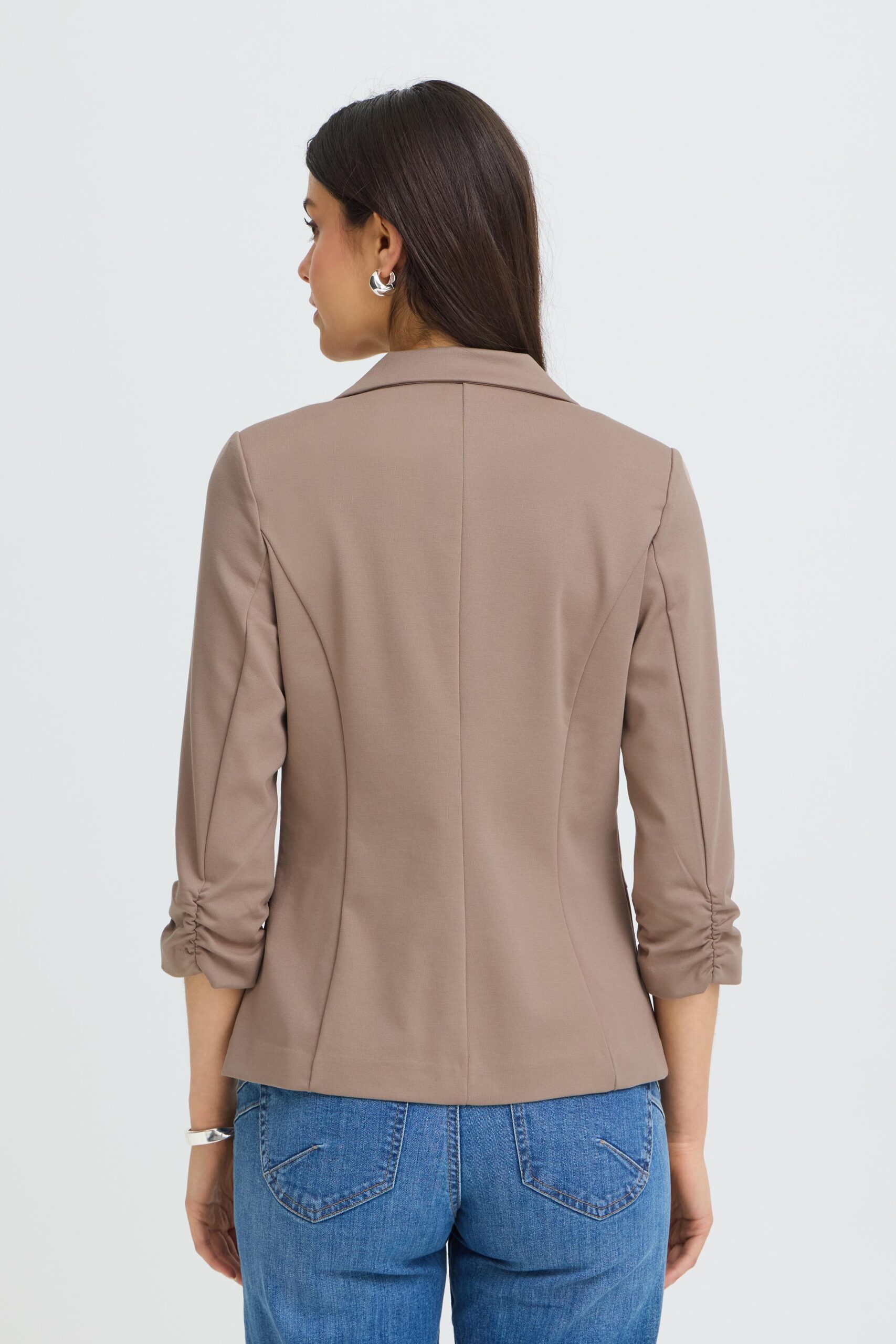 Blazer Fransa 20604689-107807 hnědé barvy 3/4 rukáv - Obrázek 7