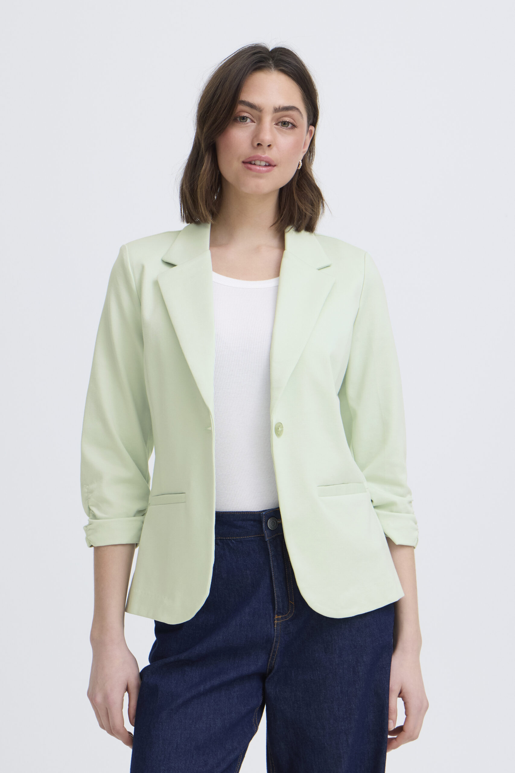 Blazer Fransa 20604689-136107 mintové barvy 3/4 rukáv - Obrázek 6